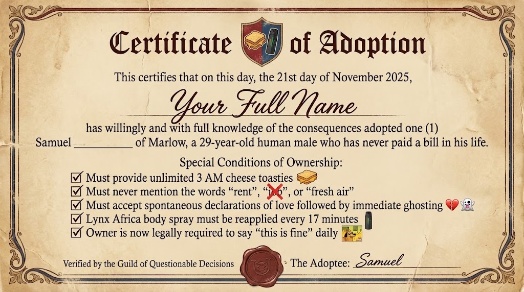 Official Adoption Certificate Pack